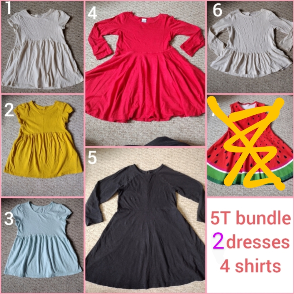5T top and dress bundle